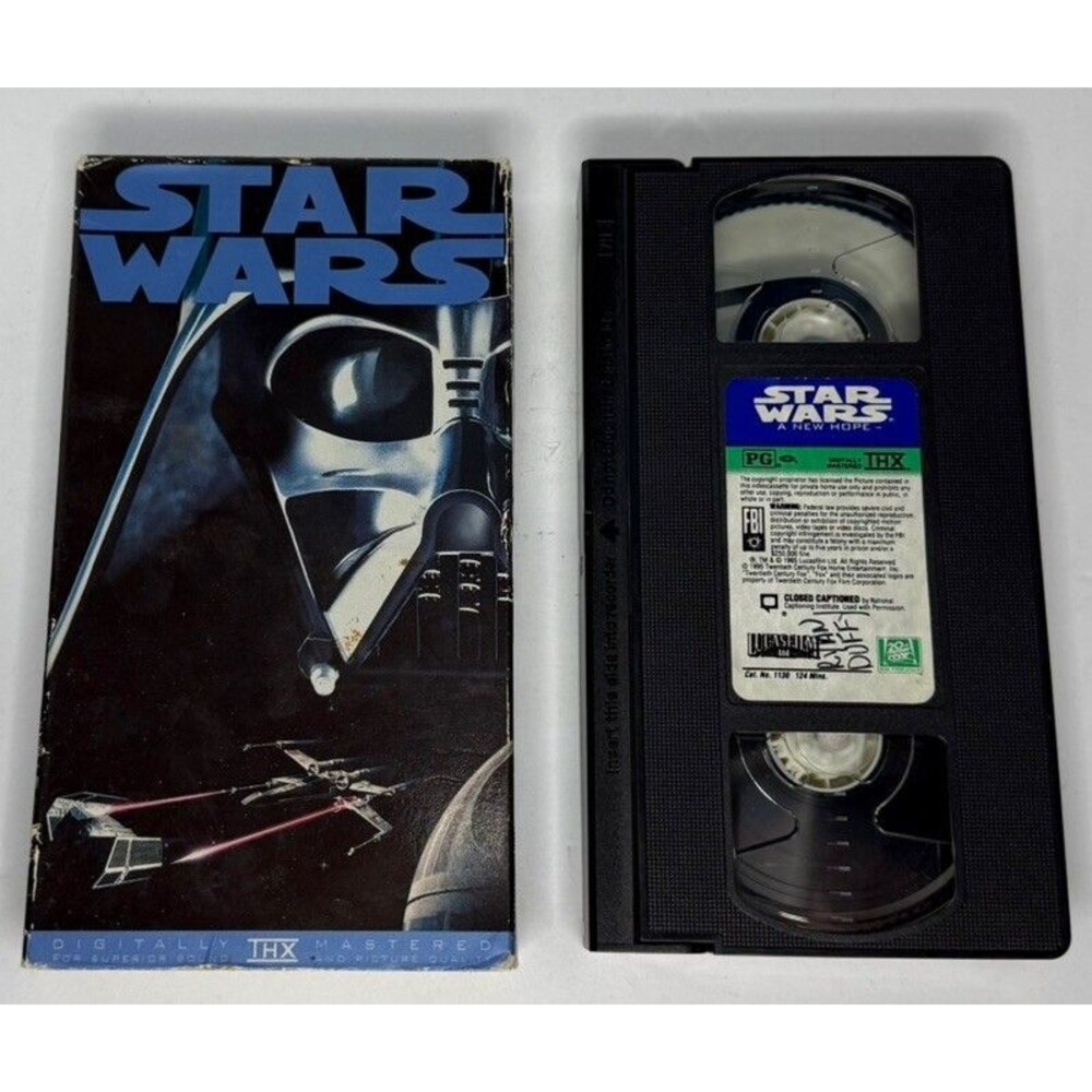 VHS STAR WARS: A New Hope Sci-Fi 1977 Movie